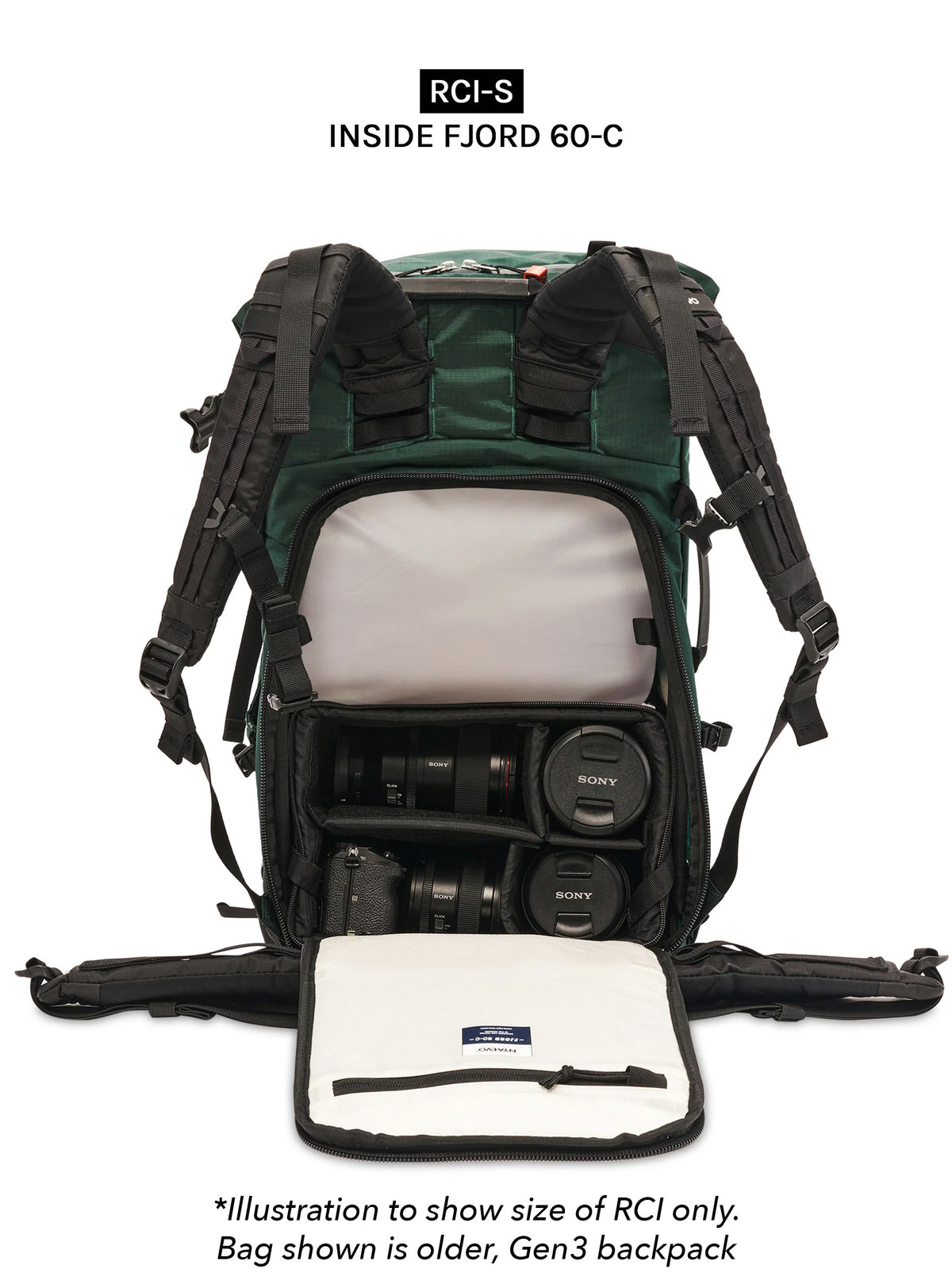 NYA-EVO FJORD 60-C ECONYL® GEN 4 CAMERA BACKPACK | 44-60L CARRY-ON ADVENTURE